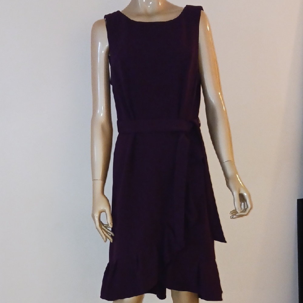 Calvin Klein Collection Deep Purple High Low Dress